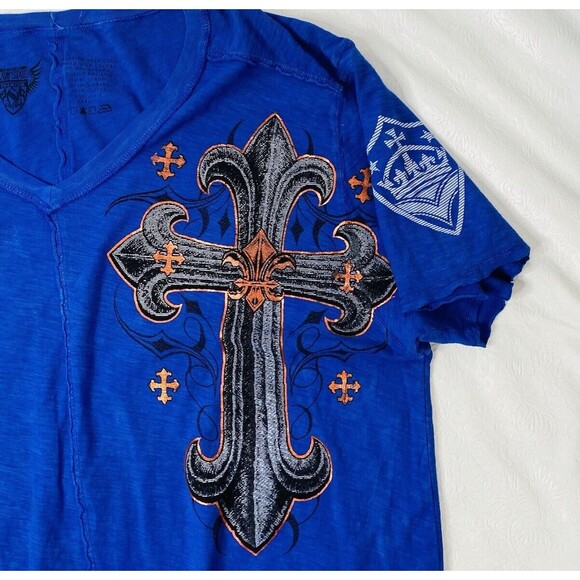 Raw State XXL Blue T Shirt Redemption - Picture 3 of 9